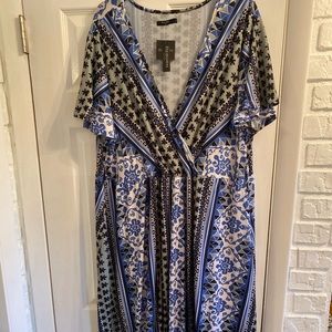 Faux Wrap Paisley Maxi Dress NWT